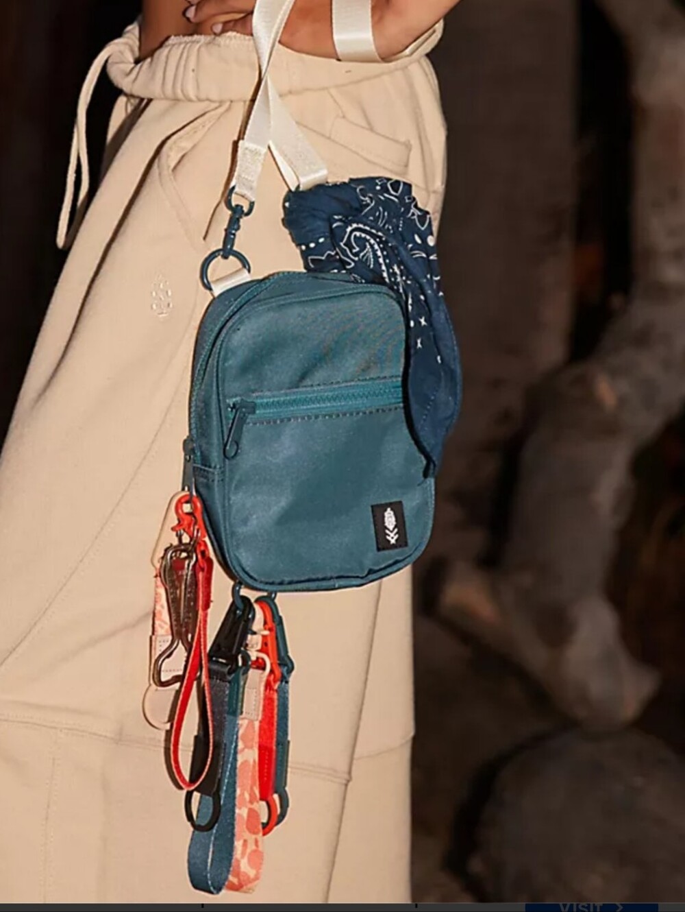 Free People Movement‎ Teal Crossbody Bag. NWOT